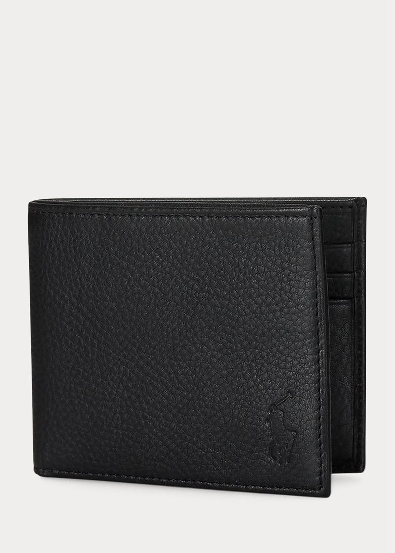 ポロ ラルフ ローレン 財布 メンズ 黒 レザー Billfold KGYSL1245